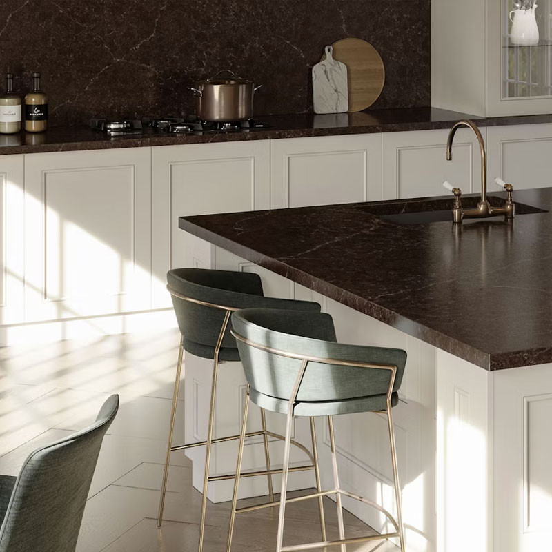 Plan de travail en Quartz Silestone® Château Brown jum